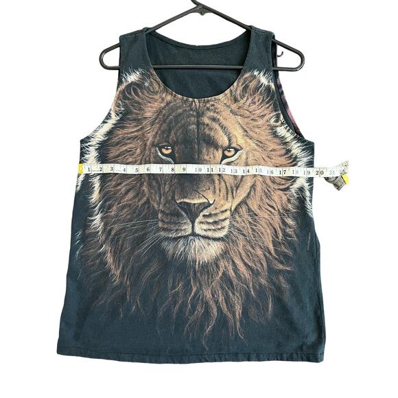 Vintage Liquid Blue graphic all over print lion t-shirt tank - Picture 3 of 5